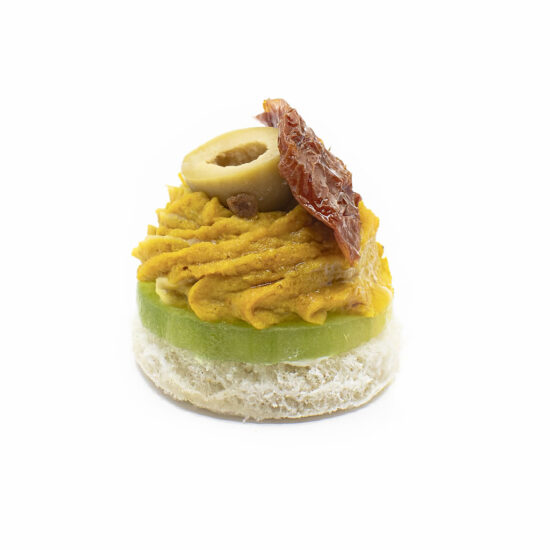 Canapé Curryhumus