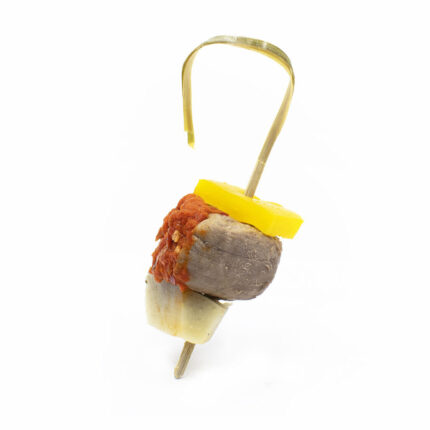 Bambusspießchen: Rinderfilet mit Artischocke