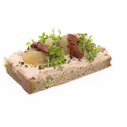 Bauernbrotstreifen: Hühnerleber-Aufstrich