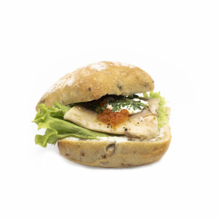 Geräucherter Saibling mit Zitronenpfeffer & Gervais